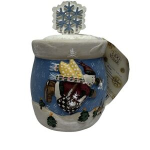 Debbie Mumm Igloo Village Snowflake Delivery Winter Snowman Vanilla Candle 92989